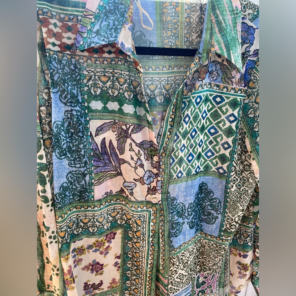 Zara silk blouse Medium